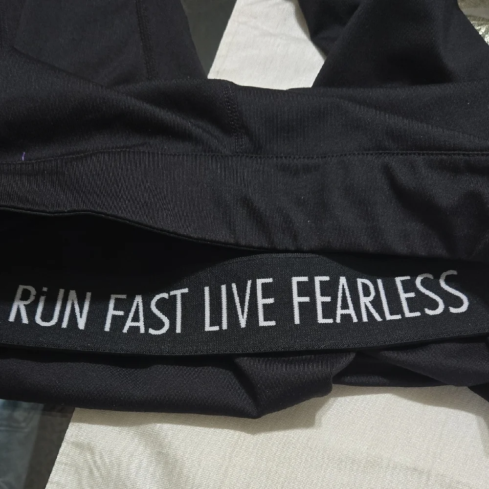 Nike Women's Run Fast Live Fearless Black Running Leggings Sz‎ S